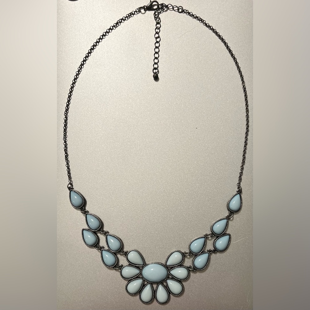 Light Blue Stone Necklace